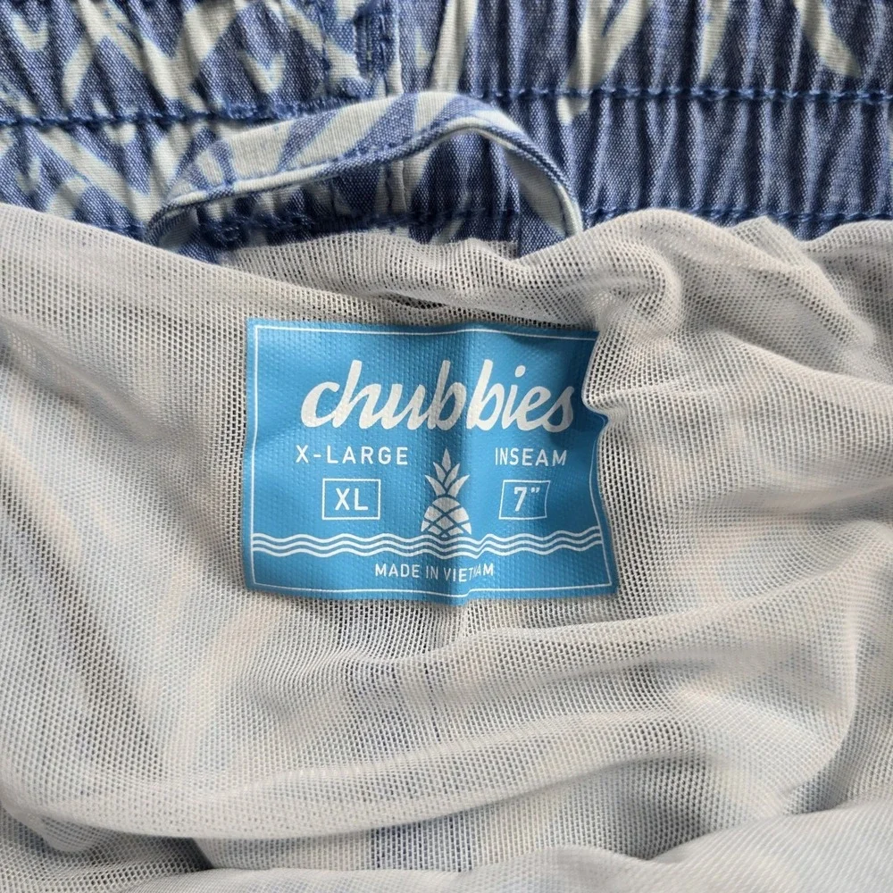 Chubbies The Thigh Napples Swim Trunks Mens Size XL Blue 7